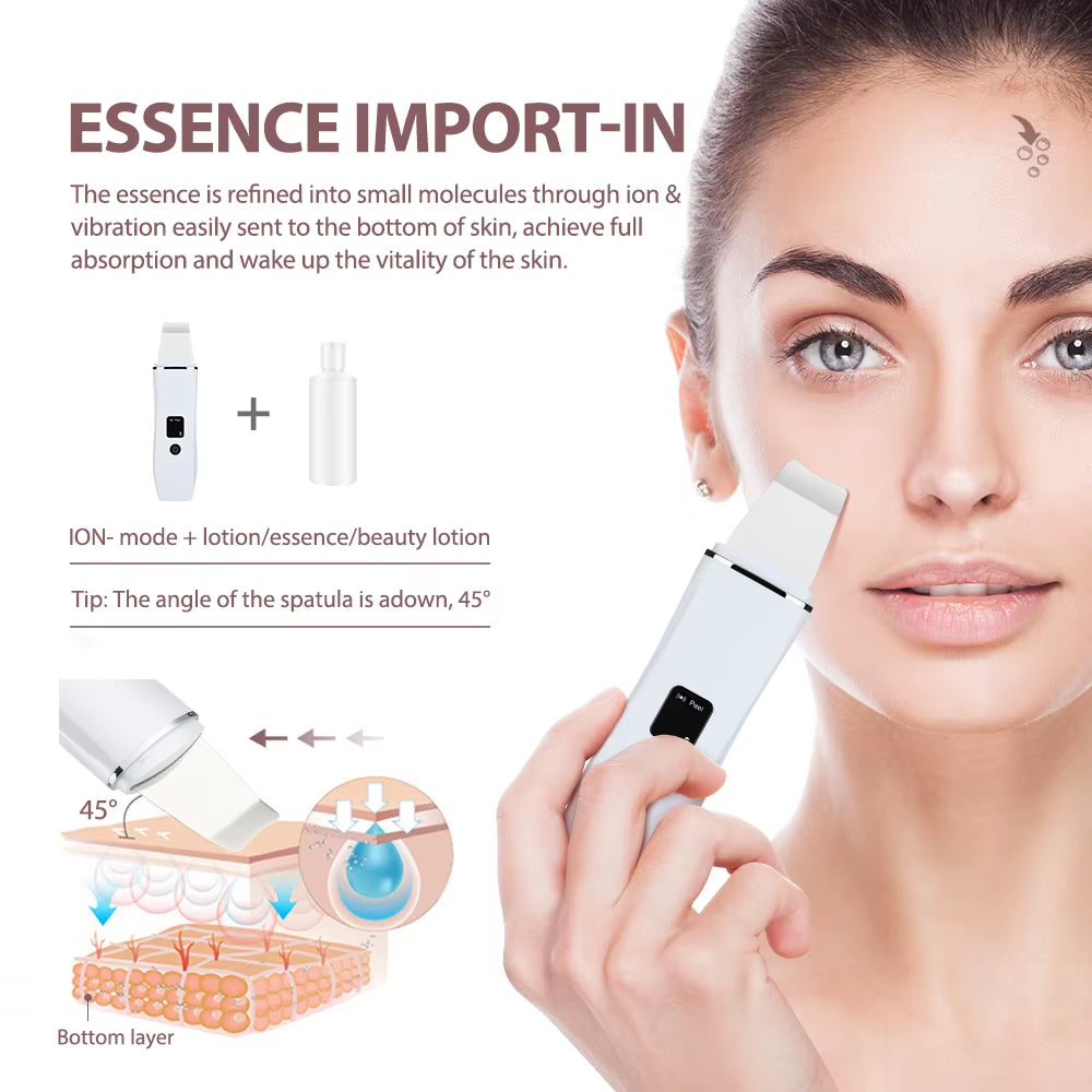 Ultrasonic Facial Skin Scrubber