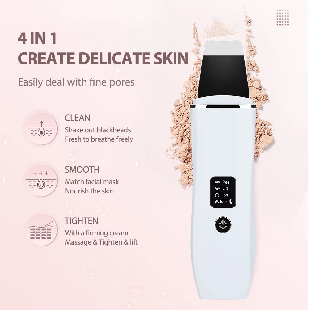 Ultrasonic Facial Skin Scrubber